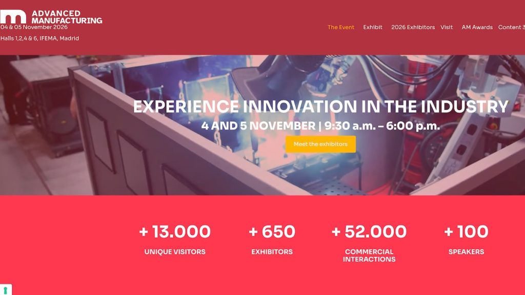 Advanced Manufacturing Madrid 2026 szakkiállítás Madridban ipari gyártási és automatizálási megoldásokkal - Ipari Expo