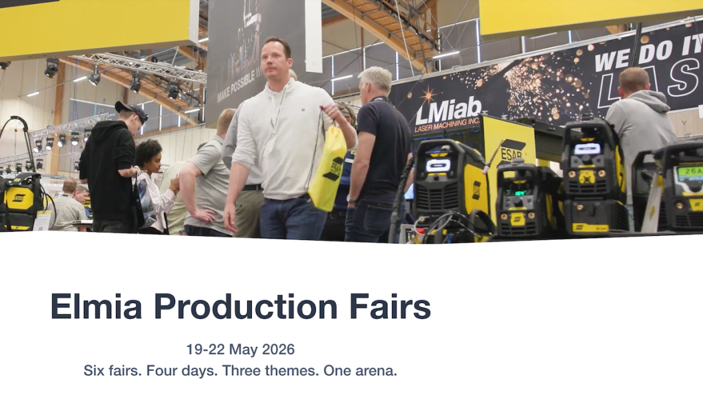Elmia Production Fairs 2026 szakkiállítás Jönköpingben gyártóipari technológiákkal - Ipari Expo